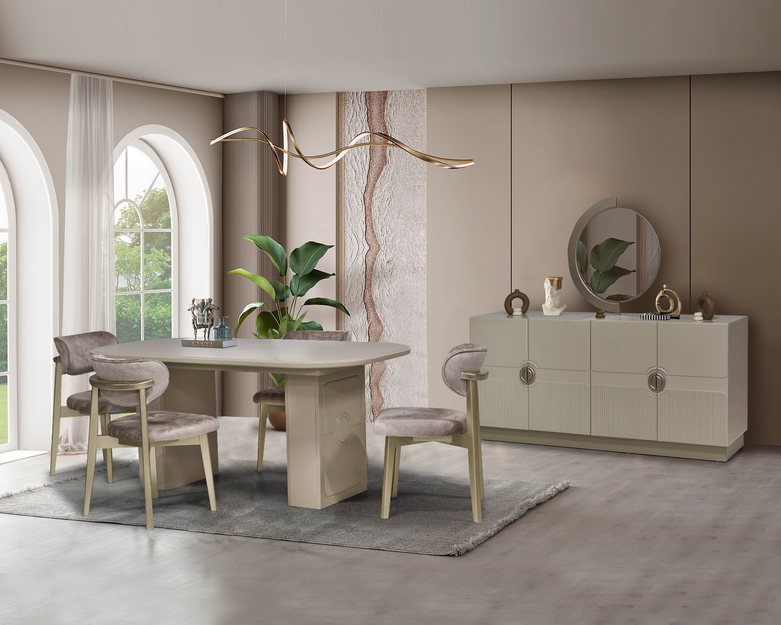loft mdf konsol ve salon masası sandalye mutfak masası sandalye set
