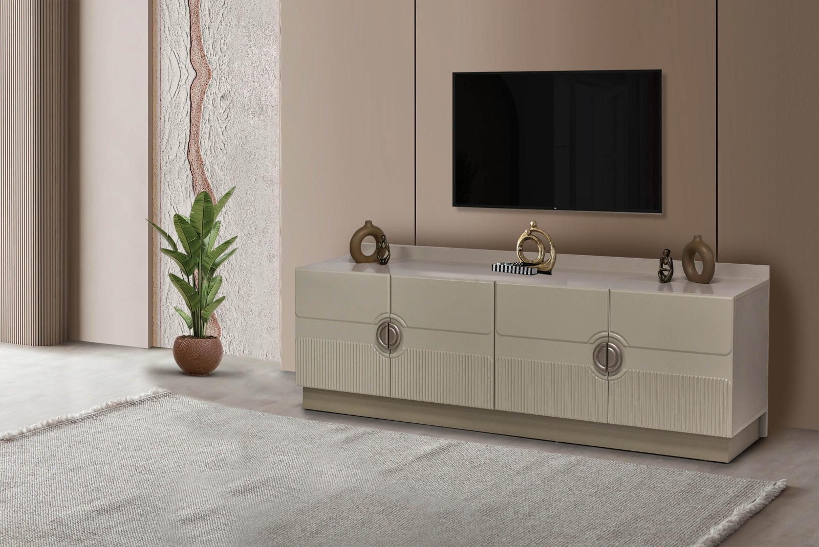 loft mdf tv sehpa televizyon ünite