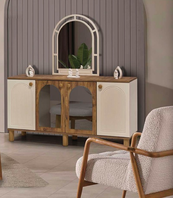 masal MDF lake boyalı konsol aynalı